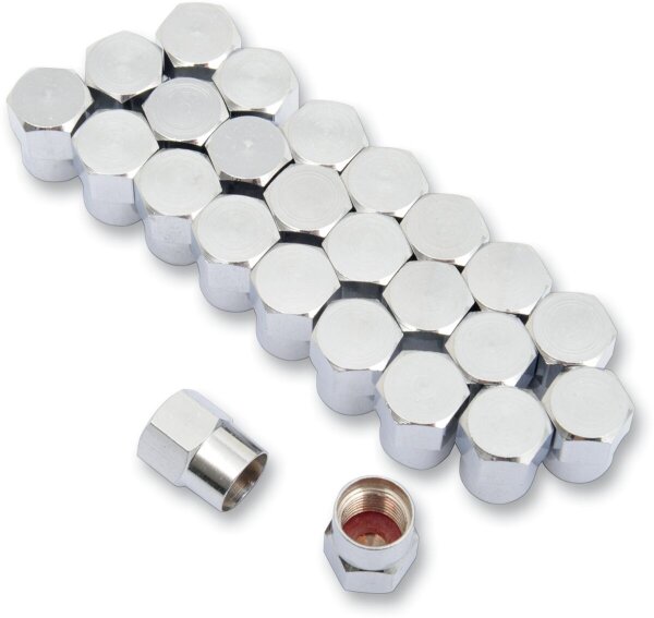 Cap Valve Stem Chrome 25p