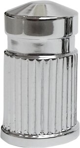 Caps Valve Stem Round Chr