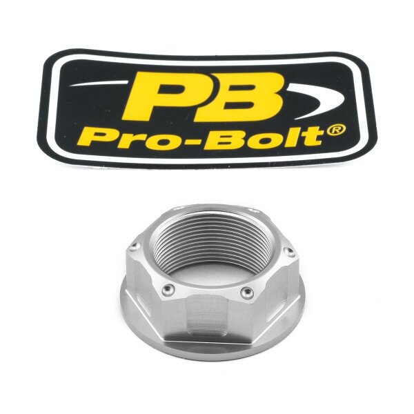 Nut Top Yoke M24x1.00 Silver