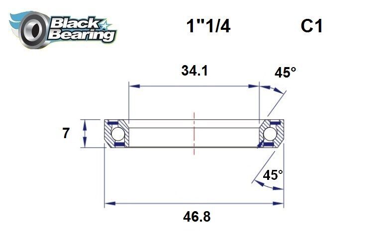 Hb 34.1x46.8x7mm 45 /45