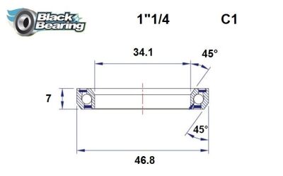 Hb 34.1x46.8x7mm 45 /45