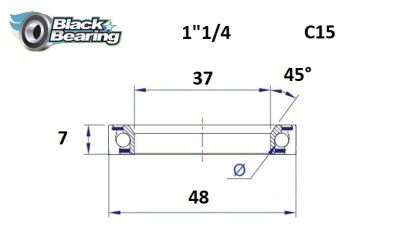 Hb 37x48x7mm 45 /90