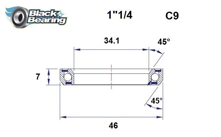 Hb 34.1x46x7mm 45 /45