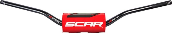 Handlebar O2 Hi Bk/rd Pad