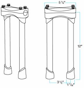 Risers Murdock 12 Blk