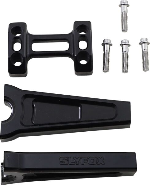 Riser Straight 6x1 Blk