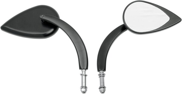 Mirror T-drop Blk L. Stm