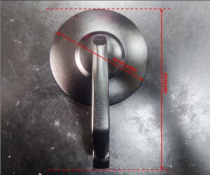 Bar End Mirrors Alu Blk