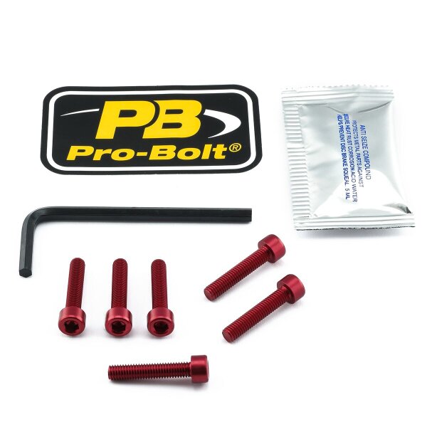 Bolt Kit Fuel Cap Red