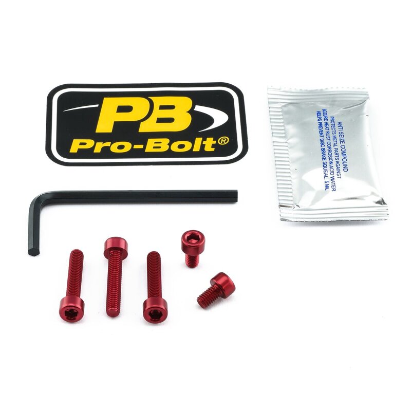 Bolt Kit Fuel Cap Red