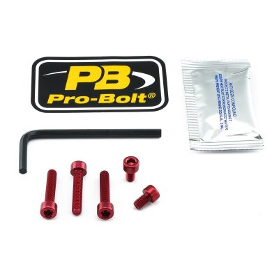 Bolt Kit Fuel Cap Red