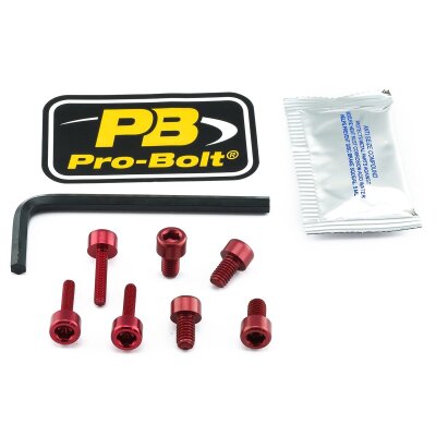 Bolt Kit Fuel Cap Red