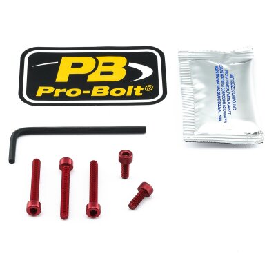 Bolt Kit Fuel Cap Red
