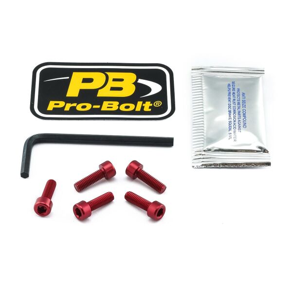 Bolt Kit Fuel Cap Red