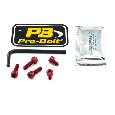 Bolt Kit Fuel Cap Red