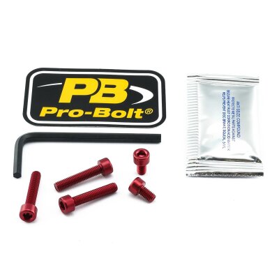 Bolt Kit Fuel Cap Red