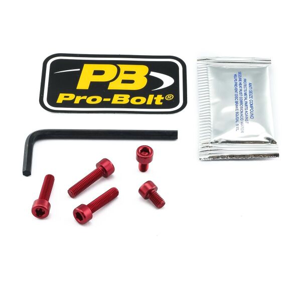 Bolt Kit Fuel Cap Red