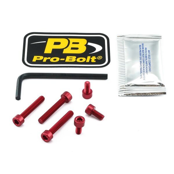 Bolt Kit Fuel Cap Red