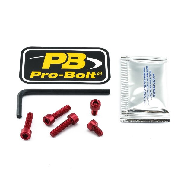 Bolt Kit Fuel Cap Red