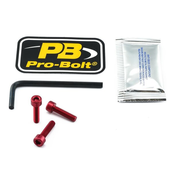 Bolt Kit Fuel Cap Red