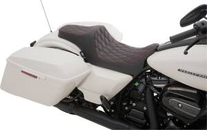 Seat Dbl Diam Red Vinl Fl