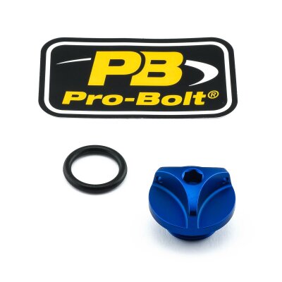 Cap Oil Filler Alum Bmw Blue