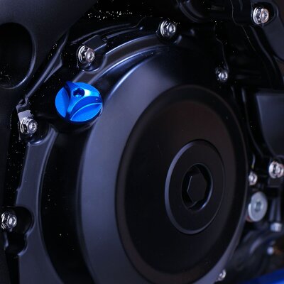 Cap Oil Filler Alum Bmw Blue