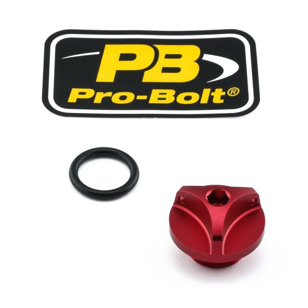 Cap Oil Filler Alum Bmw Red