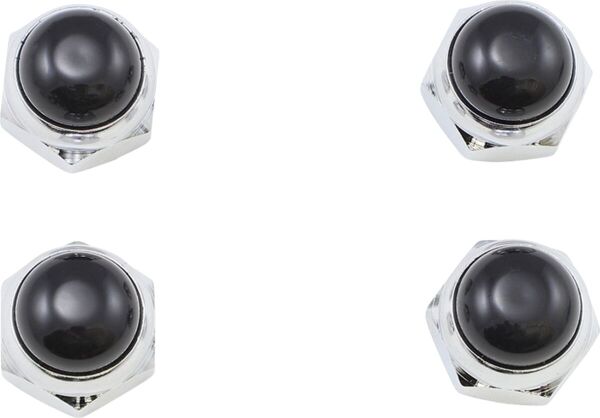 Nut Rckr Shft Blk Chr 4pk