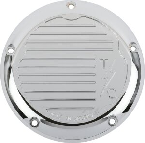 Cover Derby Finned M8 Chr