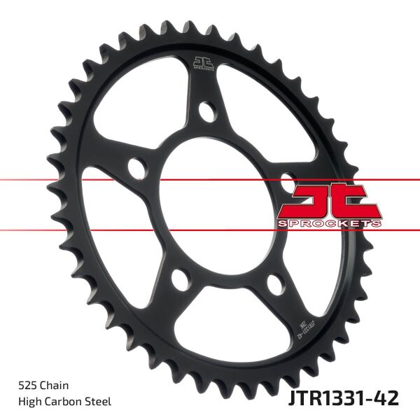Sprocket Rear 42t 525 Blk