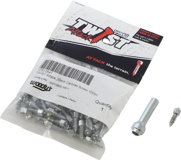 Screws Twist 20mm 100pk