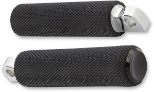 Peg Shft Knurled Blk