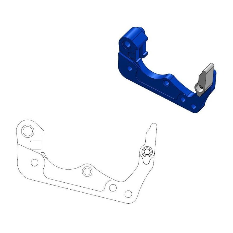 Brake Caliper Adaptor Blue