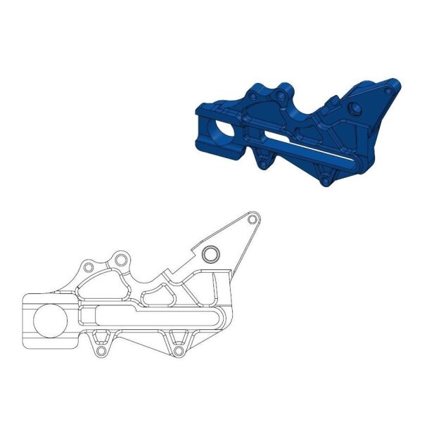 Brake Caliper Adaptor Blue