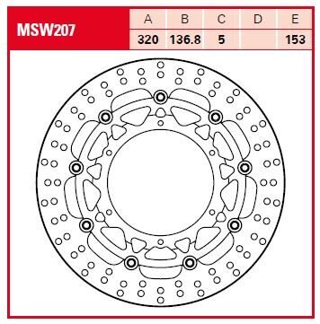Brake Rotor Float Rnd L/r
