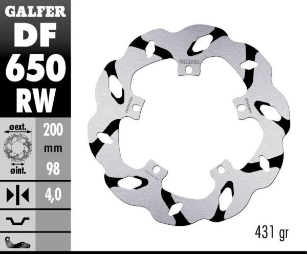 Brake Disc Fixed Wave Grooved