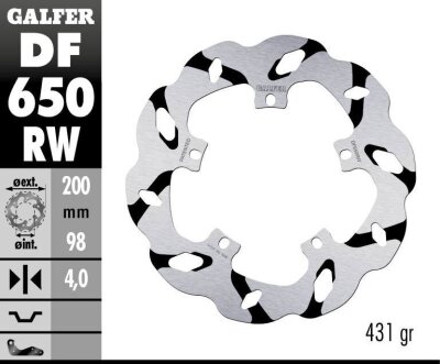 Brake Disc Fixed Wave Grooved