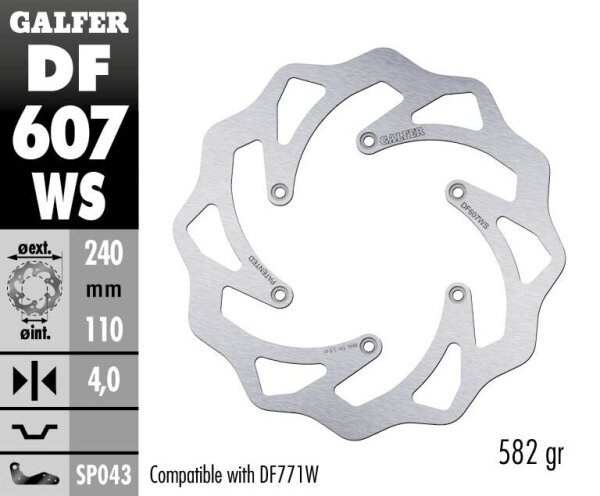 Brake Disc Fixed Wave 240mm