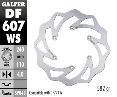 Brake Disc Fixed Wave 240mm