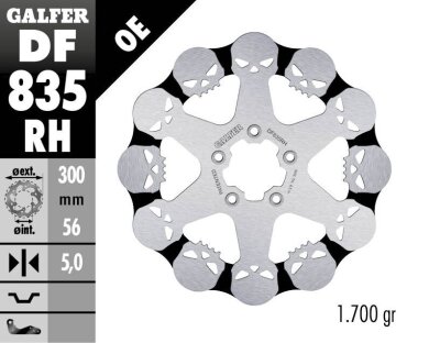 Brake Disc Fixed Skull