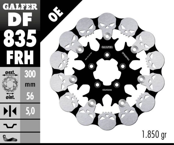 Brake Disc Float Skull