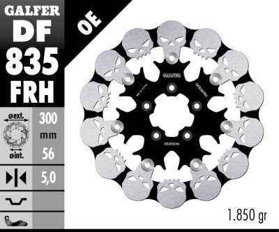 Brake Disc Float Skull