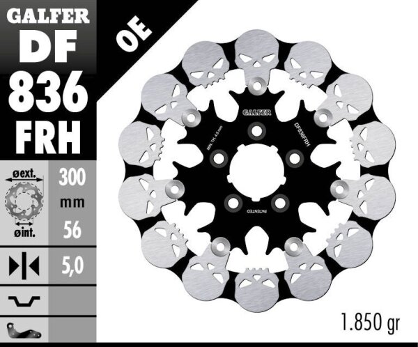 Brake Disc Float Skull