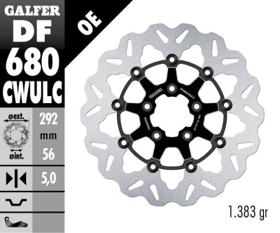 Brake Disc Float Wave Black Co