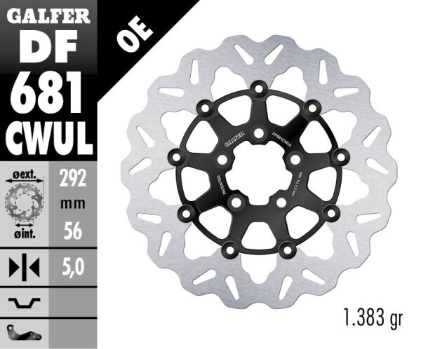 Brake Disc Float Wave Black Br