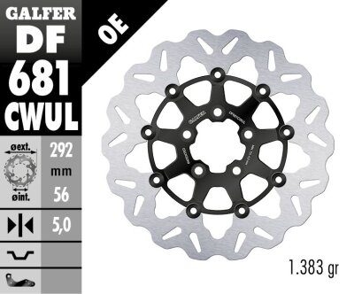 Brake Disc Float Wave Black Br
