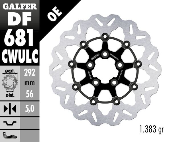 Brake Disc Float Wave Black Co