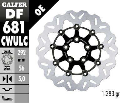 Brake Disc Float Wave Black Co