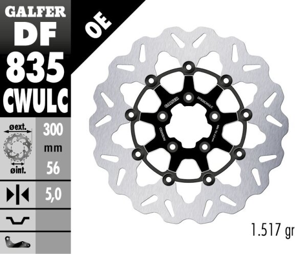 Brake Disc Float Wave Black Co